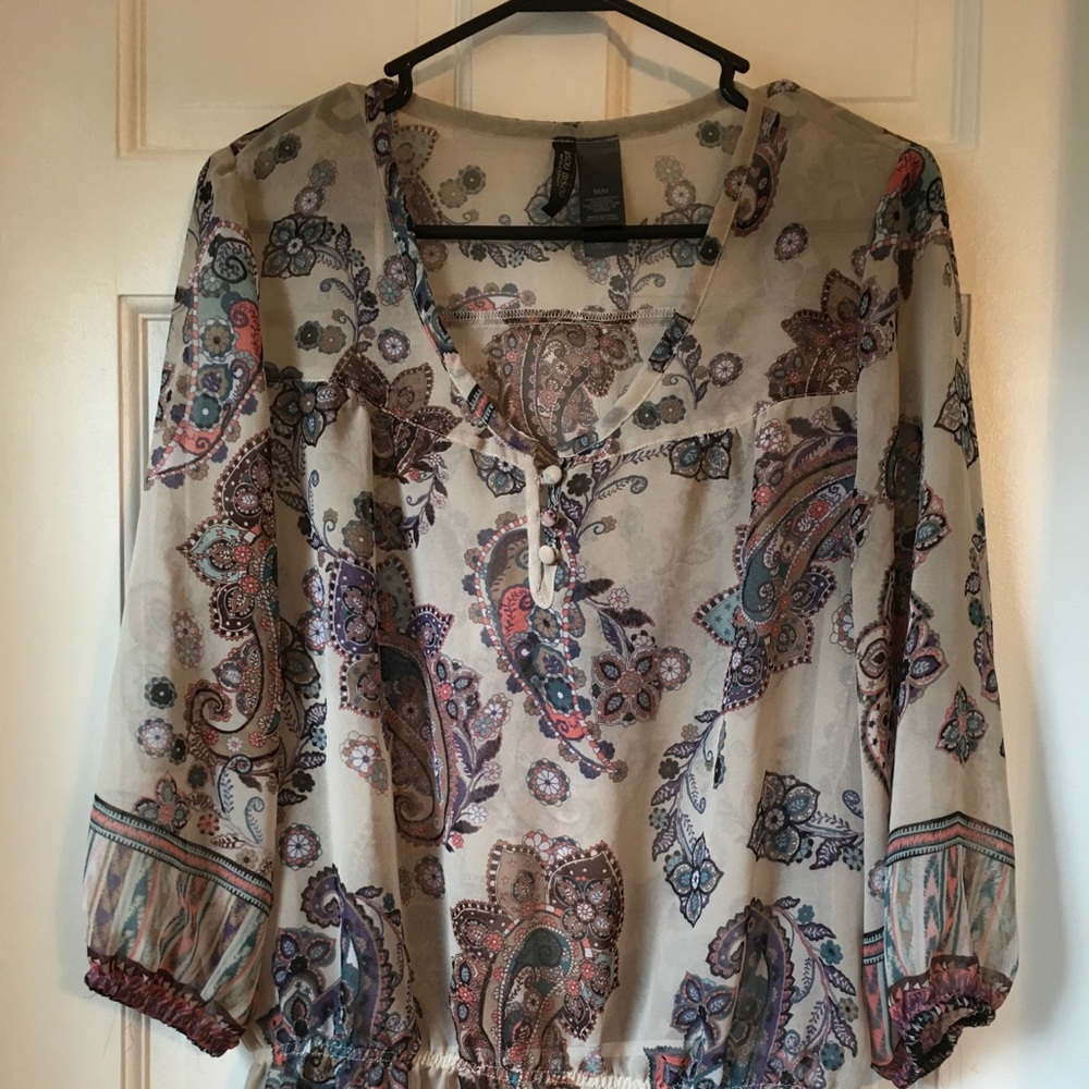 Bisou paisley print top